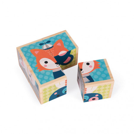 premiers cubes portraits de la foret