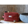 Trousse de toilette velours cotelé