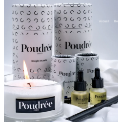 Coffret decouverte 2 bougies 2 parfums  POUDREE