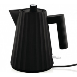 Bouilloire plissée noire 1L ALESSI