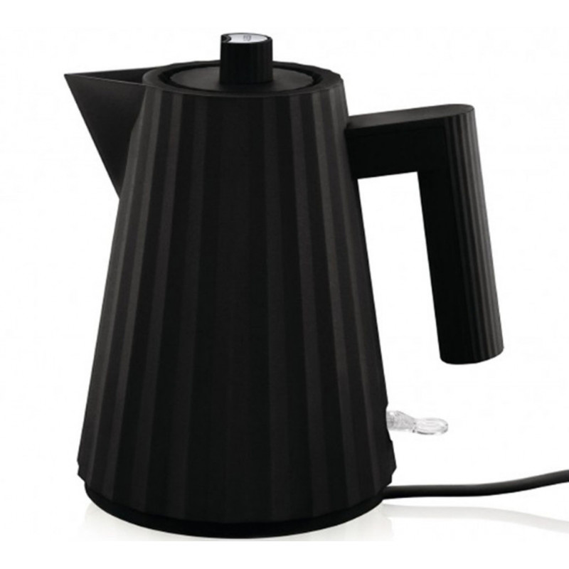 Bouilloire plissée noire 1L ALESSI