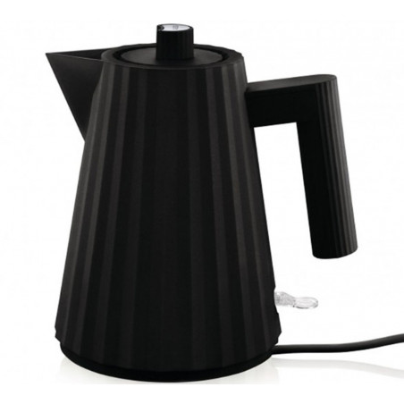 Bouilloire plissée noire 1L ALESSI