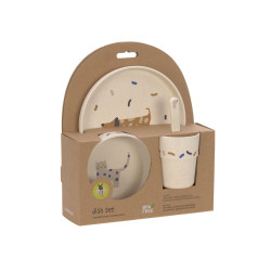 coffret repas little Mateys bleu roi Lassig