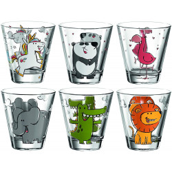 6 verres Bambini assorti