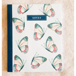 carnet Papillons PM Bleu coquille