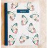 carnet Papillons PM Bleu coquille