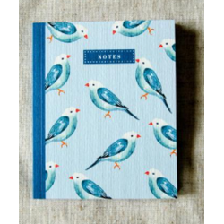 carnet Oiseau bleu PM Bleu coquille