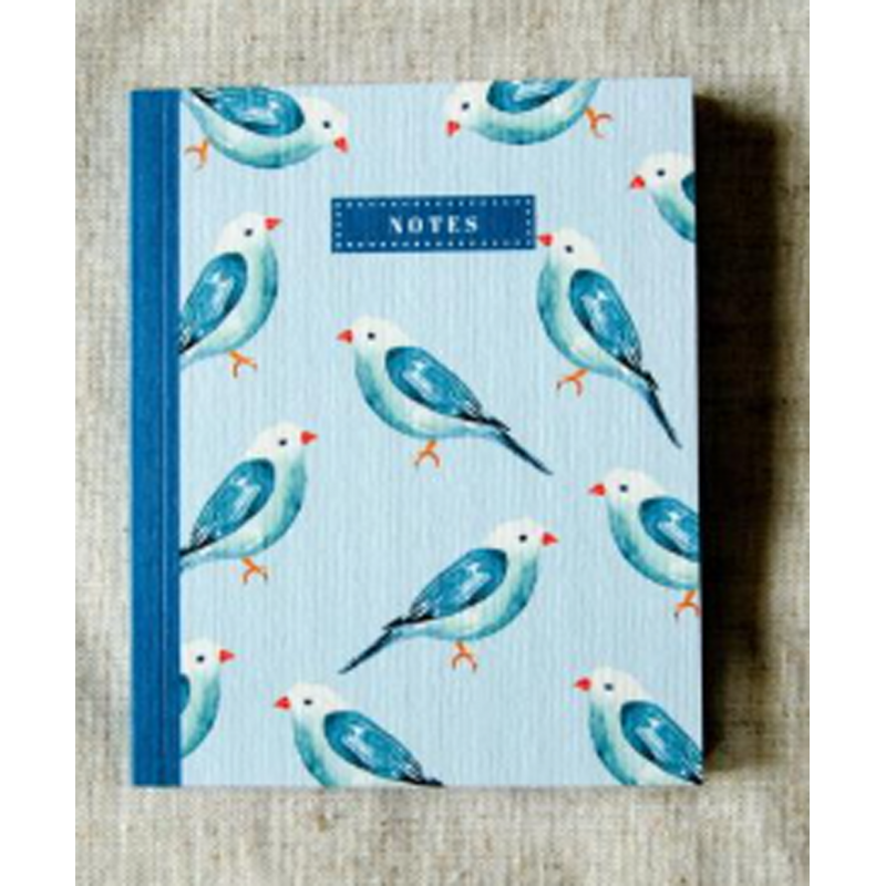 carnet Oiseau bleu PM Bleu coquille