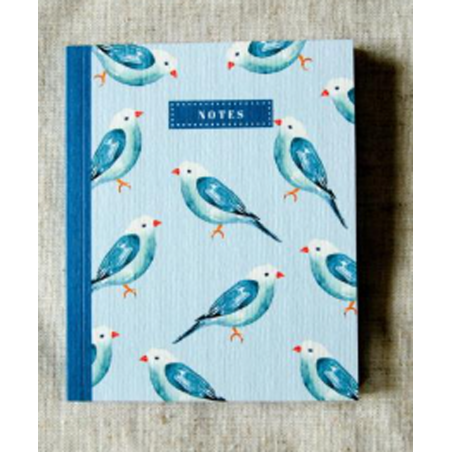 carnet Oiseau bleu PM Bleu coquille