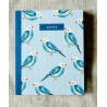 carnet Oiseau bleu PM Bleu coquille
