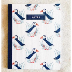 carnet Macareux GM Bleu coquille