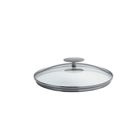 COUVERCLE VERRE 32 CM PLATINE CRISTEL