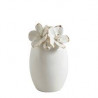 Vase soliflore grand modele Amour de fleurs blanc