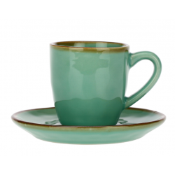 Tasse/soucoupe Concerto verde 90ml ROSE ET TULIPANI