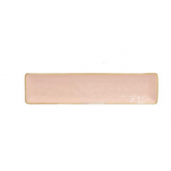 Plat rect 32*8 Rose concerto  ROSE ET TULIPANI
