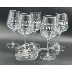 Verre à pied Tout Terrain incassable  RDV entre amis