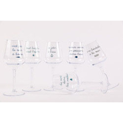 Verre à pied Tout Terrain incassable C'est pas la mer à boire