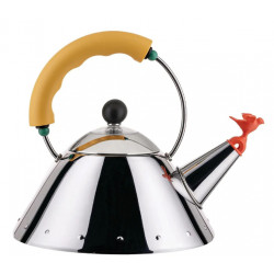 Bouilloire sifflet oisillon JAUNE ALESSI