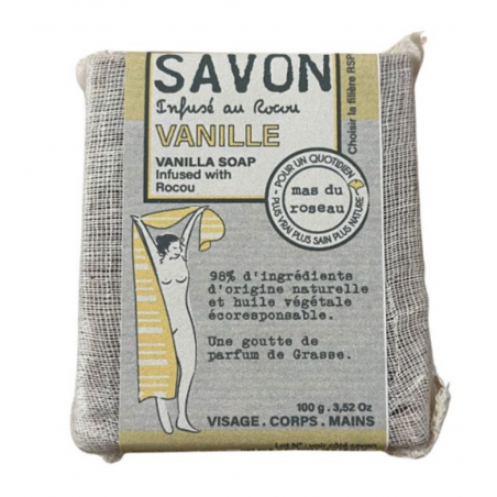 Savonnette vanille 100g MAS DU ROSEAU