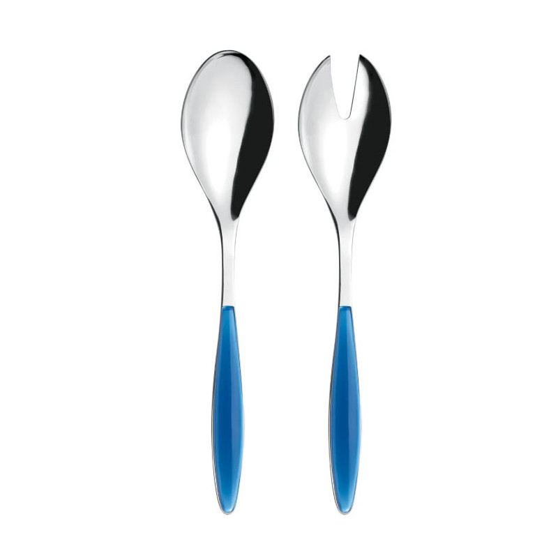 Couverts à salade bleu feeling