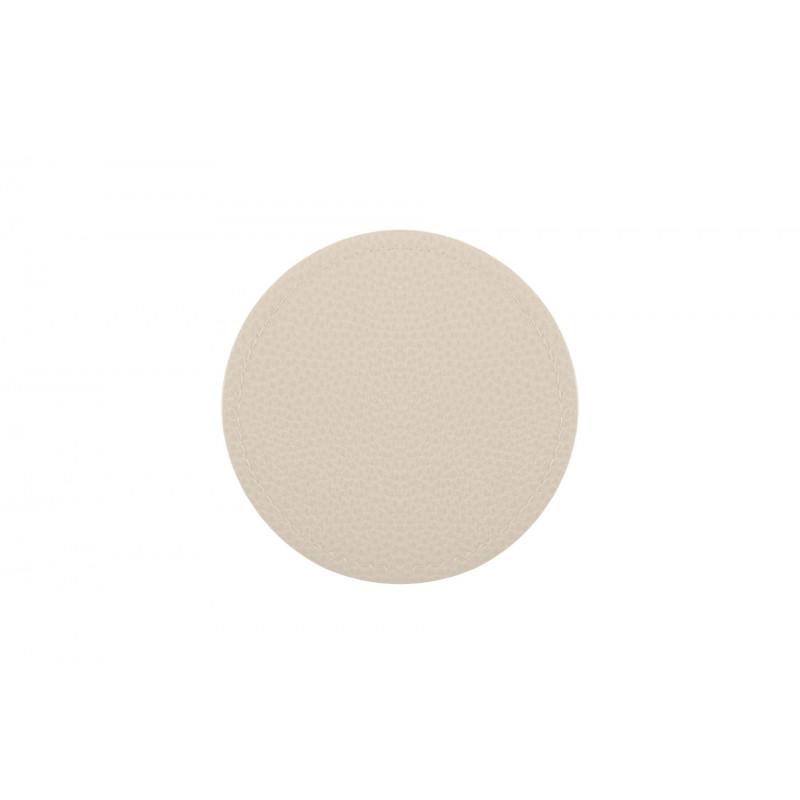 set de 4 dessous de verre trudo 10 cm creme