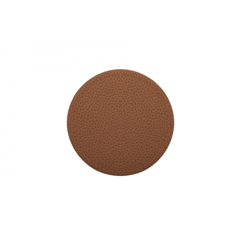 set de 4 dessous de verre trudo 10 cm caramel