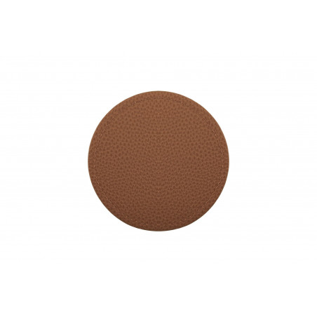 set de 4 dessous de verre trudo 10 cm caramel