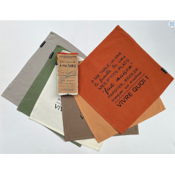 6 serviettes "A ma table"40*40 Sophie janière