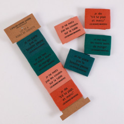 4 ronds de serviettes "Bonnes manières" S. janière