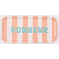 Plateau "Bonheur" PM rectangulaire Sophie janière