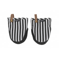 Set de 2 maniques YINTE 14*18 CM NOIR