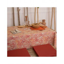 Nappe enduite CORAUX ronde 155 ORANGE
