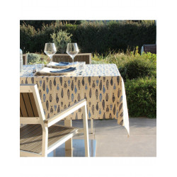 Nappe enduite SARDINE ronde 155 MARINE
