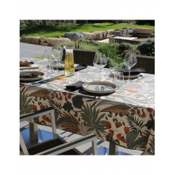 Nappe enduite LOMBOK BOIS DE ROSE 250*150