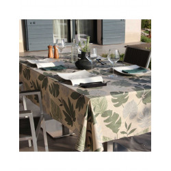 Nappe enduite BORNEO OIL GREEN 250*150