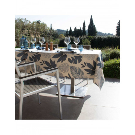 Nappe enduite BORNEO ronde 155 marine