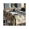 Nappe enduite BORNEO ronde 155 oil green