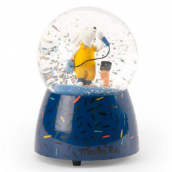 boule à neige musicale Puce et Pilou MOULIN ROTY
