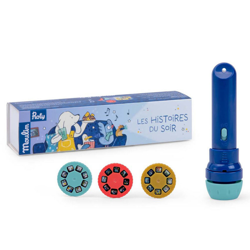 lampe à histoires Puce et Pilou