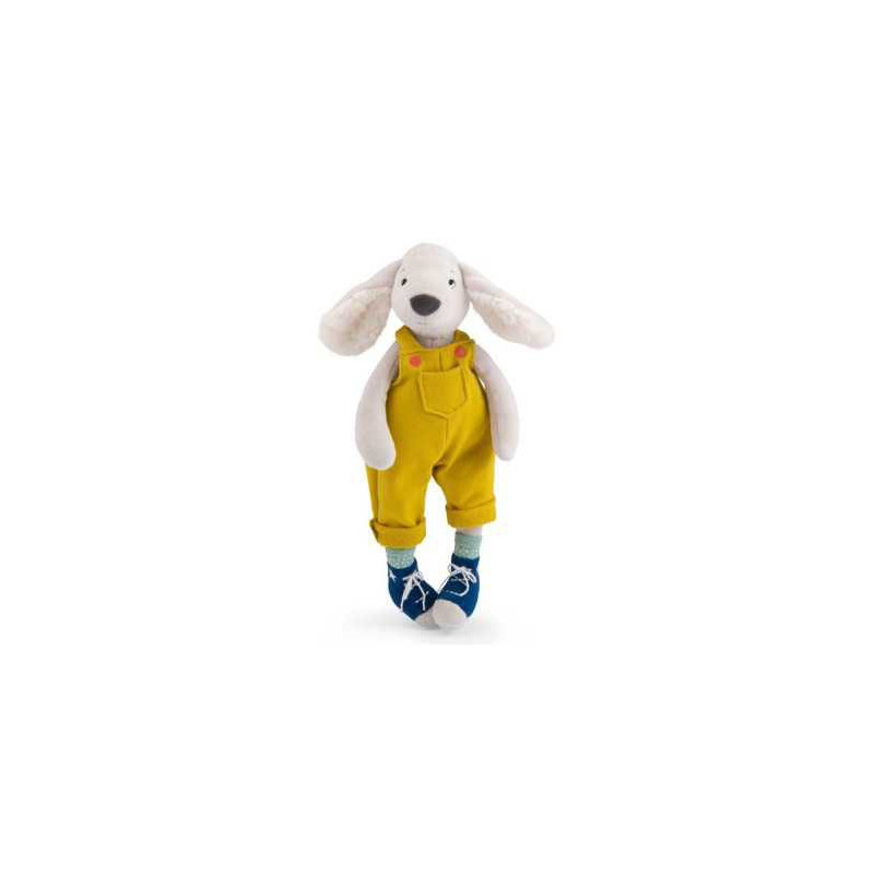 poupee chien Pilou jaune Puce et Pilou Moulin Roty