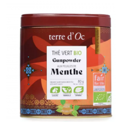 thé vert bio à la menthe 80g