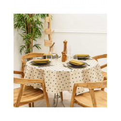 Nappe enduite LORETTE ronde 155 EMERAUDE