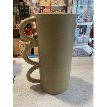 vase ter boheme blanc casse 19*13*H28