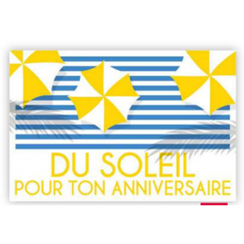 Carte anniversaire soleil