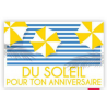Carte anniversaire soleil
