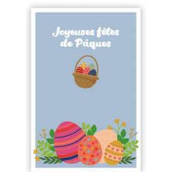 Carte Joyeuses fêtes de Pâques