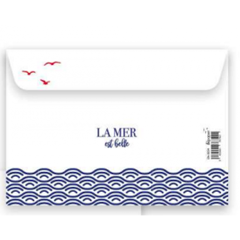 Enveloppe VOILE ROUGE