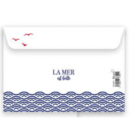 Enveloppe VOILE ROUGE