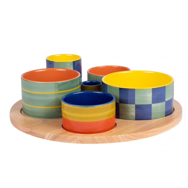 6 pièces CAPRI Set apéro BASTIDE