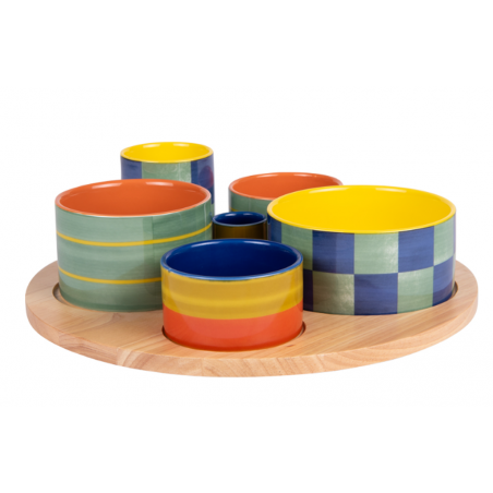 6 pièces CAPRI Set apéro BASTIDE